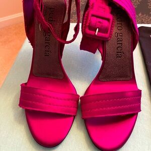 Pedro Garcia Fuchsia Sandals